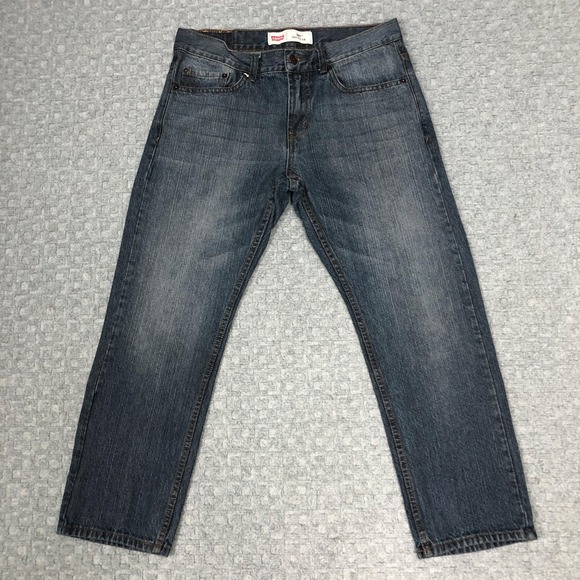 Levi's Other - Levis 505 Jeans Boys 10 Husky W30 L26 Blue Denim Regular Fit Classic Youth Kids